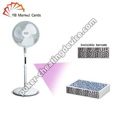Dispositivo de escaneo de ventilador de piso para escaneo discreto de cartas de juego en casinos