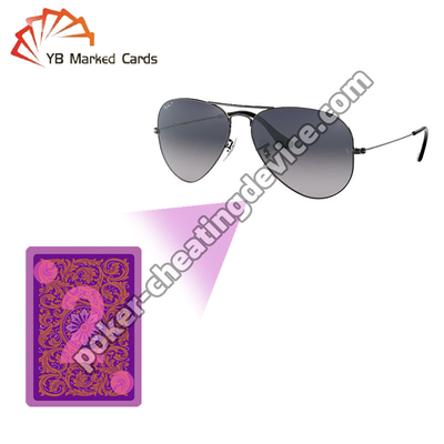 Gafas de póquer de tamaño normal con infrarrojos.