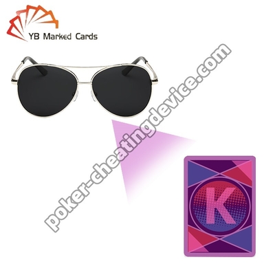 Gafas de tarjetas con marcas infrarrojas con tinta invisible Gafas de póquer para hacer trampa