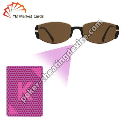 Cartas de póquer marcadas gafas de tinta invisible gafas para hacer trampa en el póker