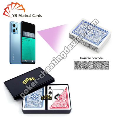 Copag Legacy Serie 100% de plástico con código de barras UV Marcado con tarjetas Rojo / Azul