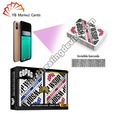 Copag WSOP Retro Diseño Infrarrojo-Escaneable Barcode Decks Azul / Rojo Doble