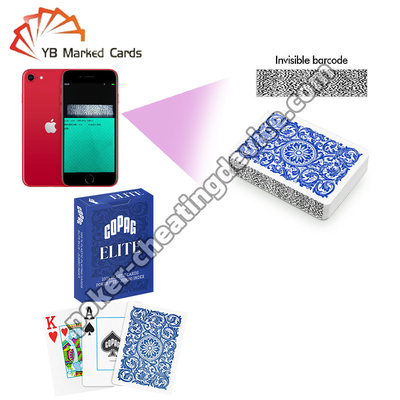 Copag Elite 100% escáner de plástico con tarjetas marcadas de cubierta única azul