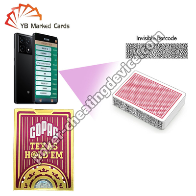 Copag Texas Hold'em 100% de plástico Juego de apuestas Marcado de cartas Rojo Deck único