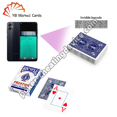 BICYCLE F44100 Prestige 100% de plástico Casino Código de Barras Juego de cartas