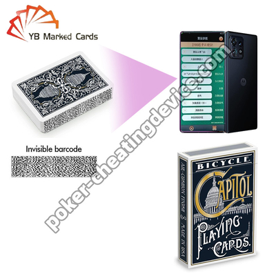 Bicicleta Capitol Casino-Grade Código de barras Juego de cartas Azul