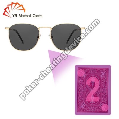 Gafas de detección de tarjetas marcadas para póquer Discreto marco negro grado óptico de ventaja segura Precisión diseñada para la detección de tarjetas sin rival