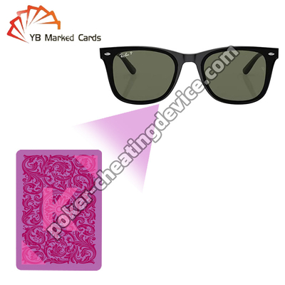 Combinación de lentes y diseño de filtros múltiples para detectar marcas de tinta invisibles Marcado tarjetas gafas
