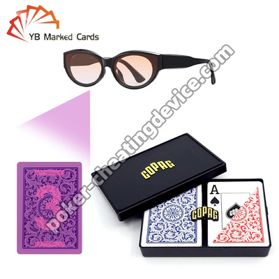 Copag 1546 100% de plástico Infrarrojos profesionales Tricks de cartas azul / rojo Set de cubierta