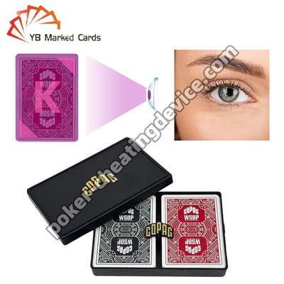 Copag WSOP Marcado Invisible Juego de cartas Negro / Rojo Set de mazo doble