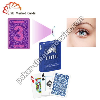 Copag Elite Cartas ocultas con marca de IR de cubierta única azul