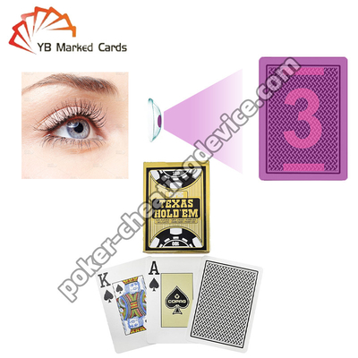 Copag Texas Hold'em Cartes de póquer de marcado secreto de baraja única Negro
