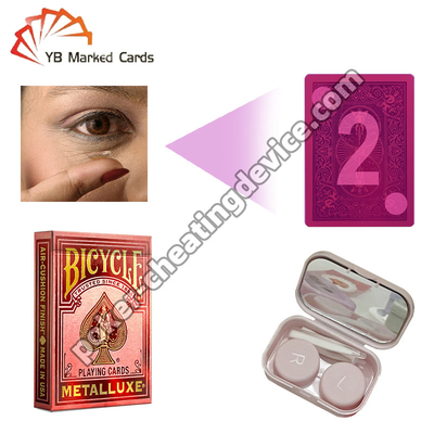 Lentes de contacto para marcar las cartas de juego