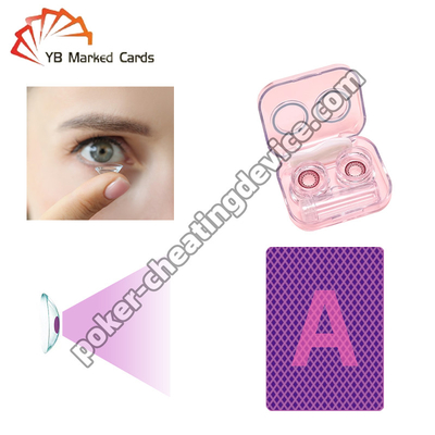 Lentes de contacto para cartas de póquer con marcas secretas