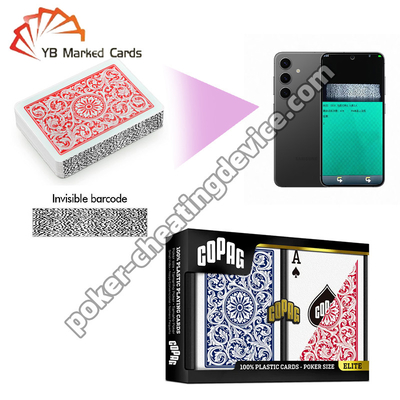 Copag 1546 Juego de Cartas de Plástico con Marcaje de Código de Barras Índice Regular Doble Baraja