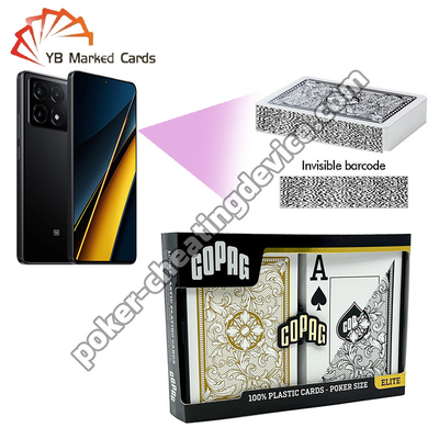 Juego de dos mazos de cartas Copag Legacy Barcode Jumbo Index Negro/Dorado