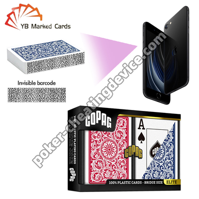 Copag Elite Marcado Juego de cartas Jumbo Índice Negro mazo único