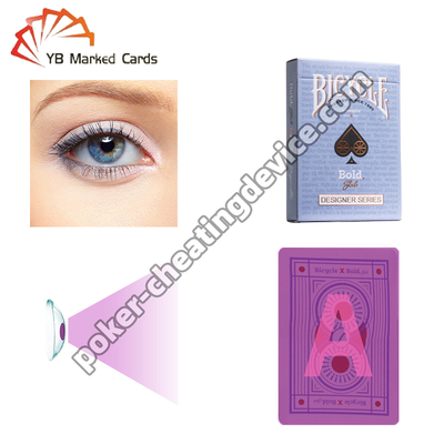 Cartas de juego marcadas con infrarrojos para bicicleta para hacer trampas en el póquer