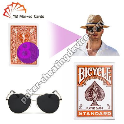 Bicicleta Luminosas marcas de cartas de póquer con tinta infrarroja invisible