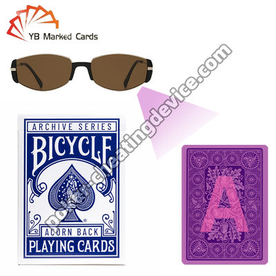Bicycle Acorn Back 1891 Tinta Invisible Poker Marcando las cartas