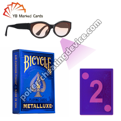 Bicicleta Metalluxe Azul 2023 Tarjetas de juego con tinta invisible