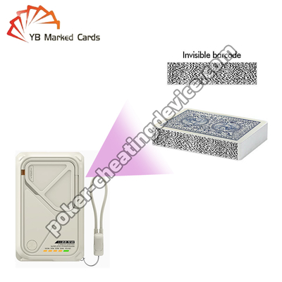 Banco de energía del escáner de póquer para tarjetas marcadas con código de barras