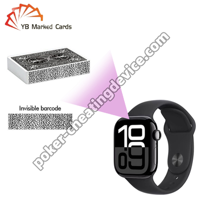 Escáner de tarjetas con código de barras para Apple Watch Poker Cheat Card