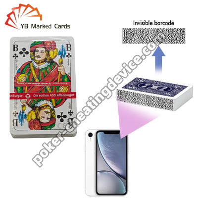 ASS Altenburger Marcado Cartas de Código de Barras para el Analista de Ganadores de Póquer