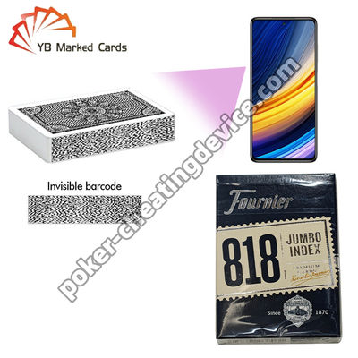 Cartas de póquer marcadas con código de barras Fournier 818 para analizador de trampas de póquer