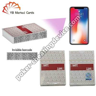 Cartas de póquer con código de barras WPT para analizador de trampas de póquer