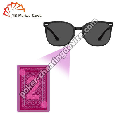 Tarjetas marcadas gafas de sol para cartas de juego de tinta invisible