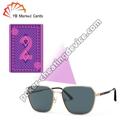 En el caso de las cartas marcadas por infrarrojos, las gafas de sol para las cartas de póquer marcadas