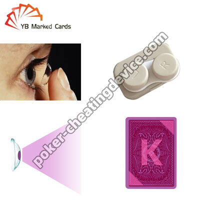 Tarjetas marcadas Lentes de contacto para tarjetas marcadas con tinta invisible