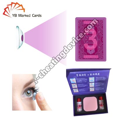Lentes de contacto para cartas de juego de tinta invisible