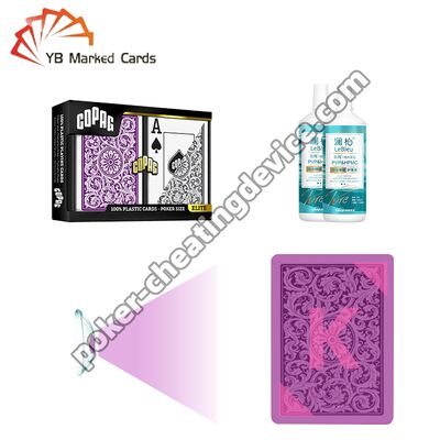 Lentes de contacto profesionales para póquer para marcar cartas con tinta luminosa