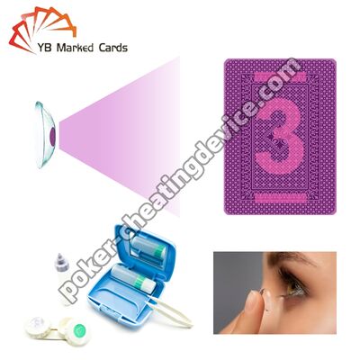 Lentes de Contacto para Cartas Marcadas de Póker para Ver a Través de las Cartas