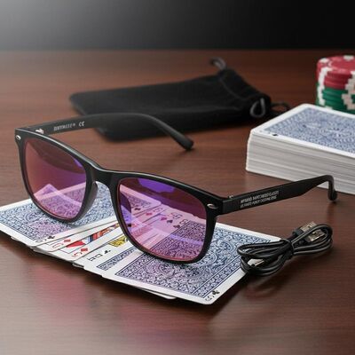 Las gafas de las cartas con marcas infrarrojas Ultimate Poker Cheating Edge